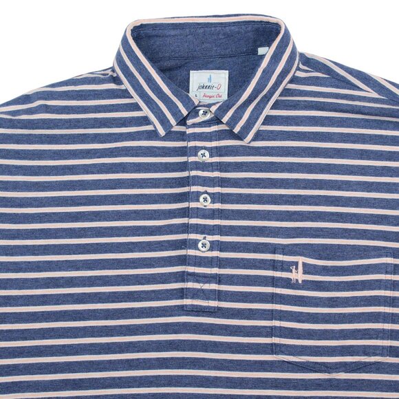 Johnnie - O Mens Large Golf Polo Shirt Hangin Out Striped Soft Short Sleeve - Picture 4 of 7